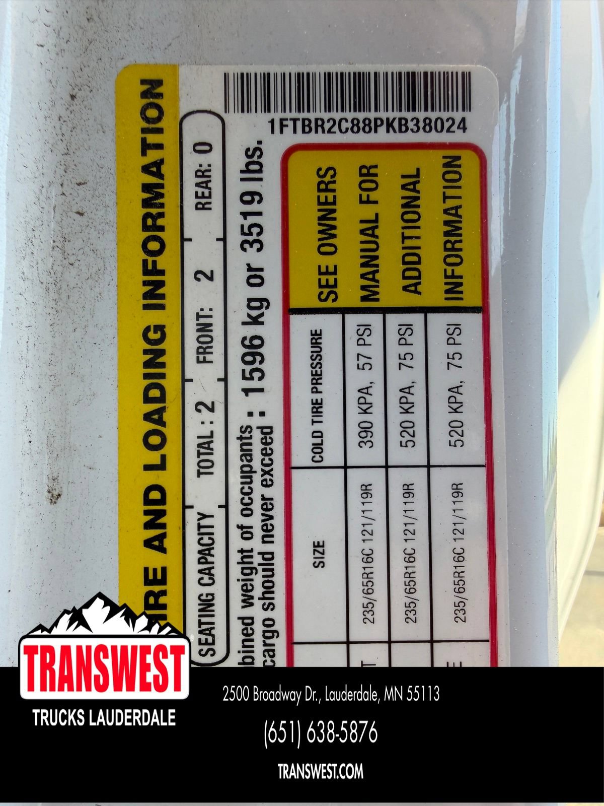 Used 2023 Ford Transit 250 Medium Roof AWD w/ Load Area Protection Package image 20