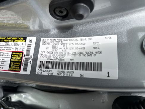 New 2026 Toyota Sequoia Platinum AWD/4WD image 15