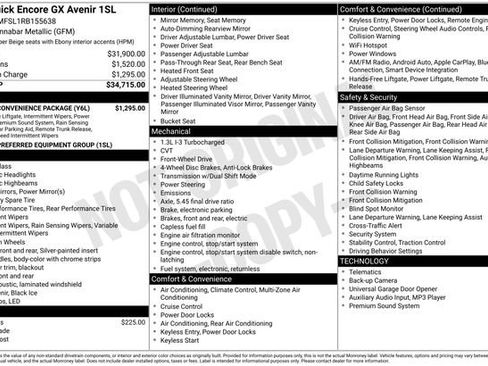 Certified 2024 Buick Encore GX Avenir w/ Avenir Convenience Package FWD image 6