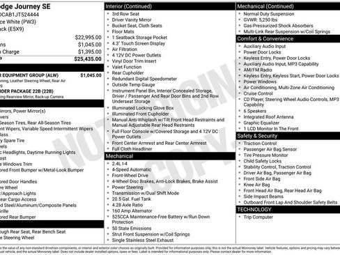 Used 2018 Dodge Journey SE w/ Popular Equipment Group FWD image 20