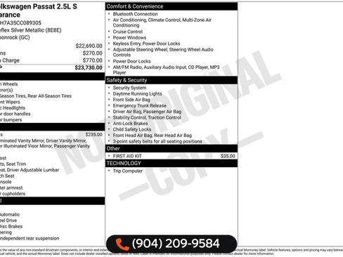 Used 2012 Volkswagen Passat 2.5 S image 4