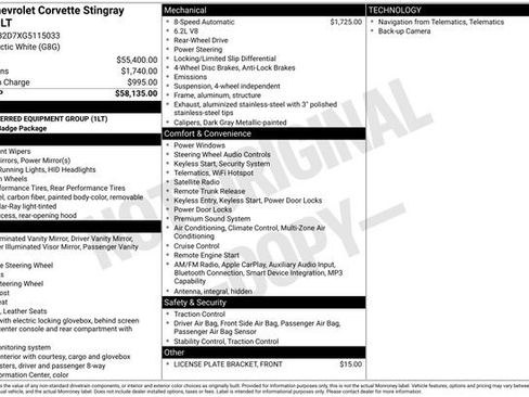 Used 2016 Chevrolet Corvette Stingray Coupe image 1