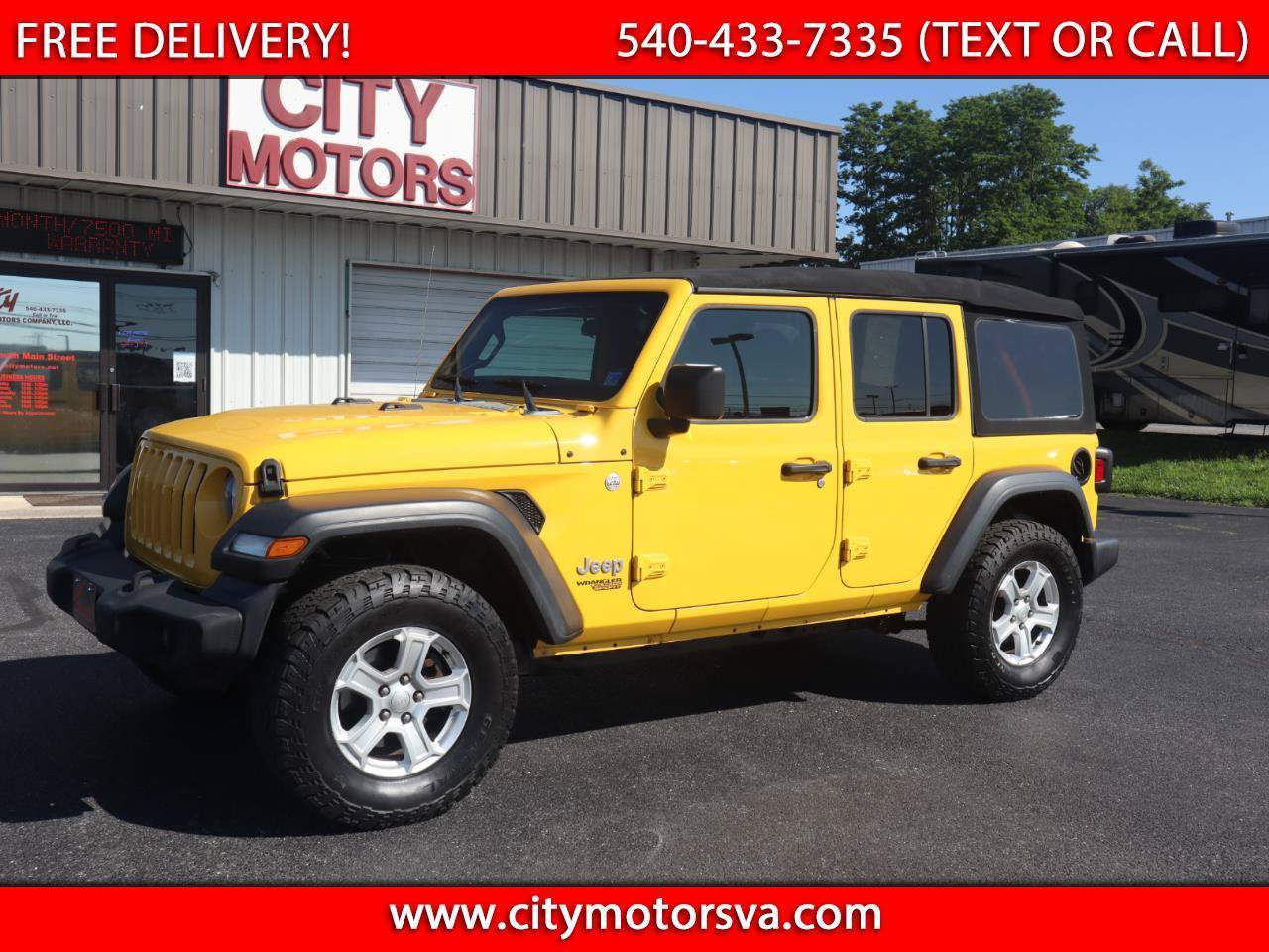 Used 2020 Jeep Wrangler Unlimited Sport S AWD/4WD image 1