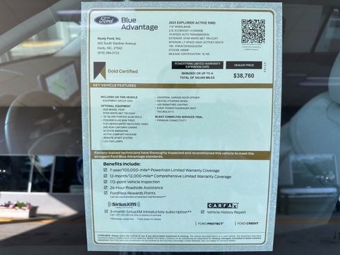 Certified 2025 Ford Explorer Active w/ Active Comfort Package RWD image 5
