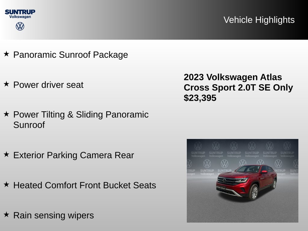 Used 2023 Volkswagen Atlas Cross Sport SE FWD image 7
