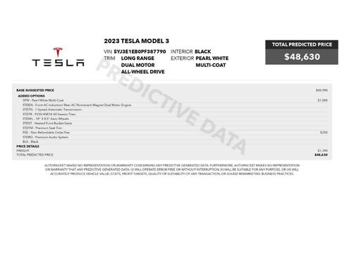 Used 2023 Tesla Model 3 Long Range AWD/4WD image 2