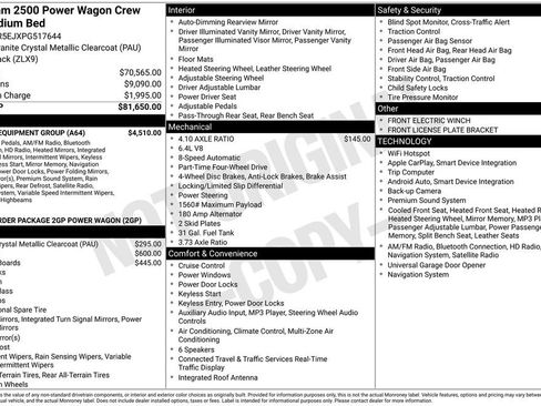 Used 2023 RAM 2500 Power Wagon w/ Level 1 Equipment Group image 33