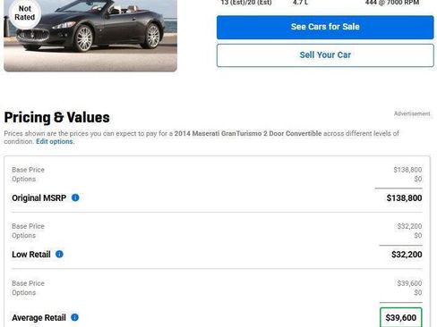 Used 2014 Maserati GranTurismo Convertible image 24