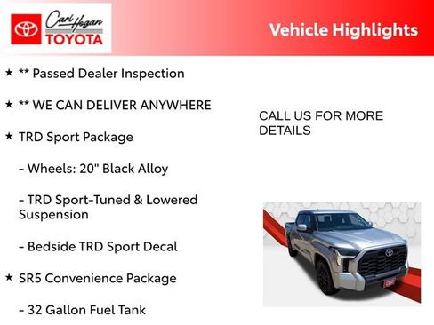 Used 2023 Toyota Tundra SR5 w/ TRD Sport Package AWD/4WD image 5