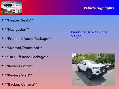 Used 2020 Toyota Tacoma TRD Off-Road w/ TRD Premium Off Road Package AWD/4WD image 31
