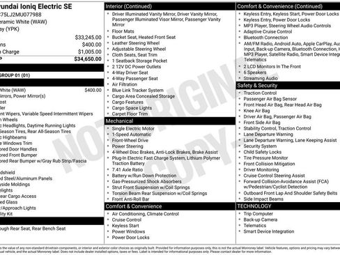 Used 2021 Hyundai Ioniq SE image 20