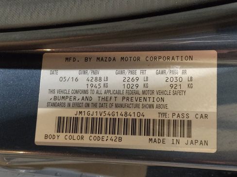 Used 2016 MAZDA MAZDA6 Touring image 33