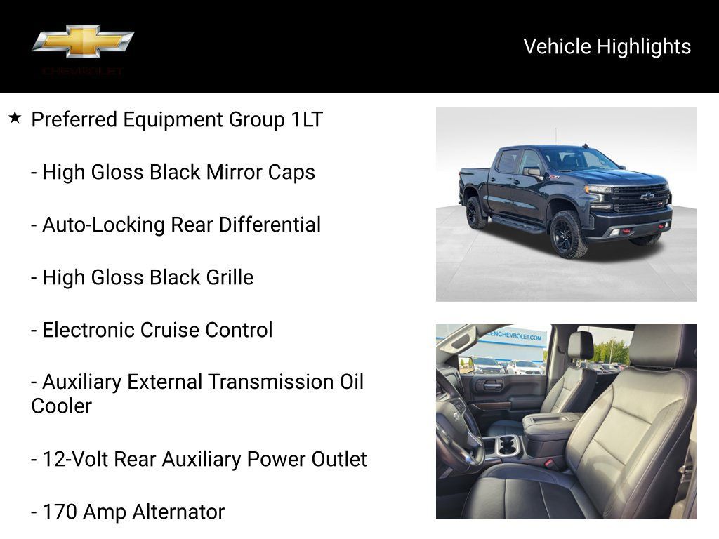 Used 2021 Chevrolet Silverado 1500 LT Trail Boss w/ Convenience Package II AWD/4WD image 21