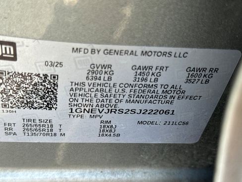 Used 2025 Chevrolet Traverse Z71 image 58