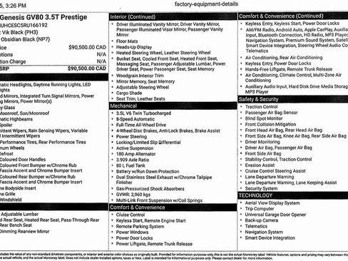 Used 2024 Genesis GV80 3.5T Prestige image 2