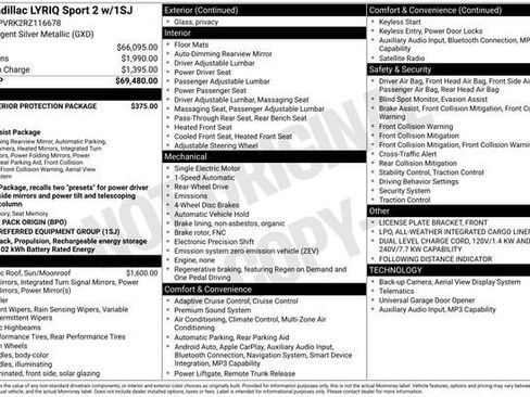 Certified 2024 Cadillac Lyriq Sport RWD image 34