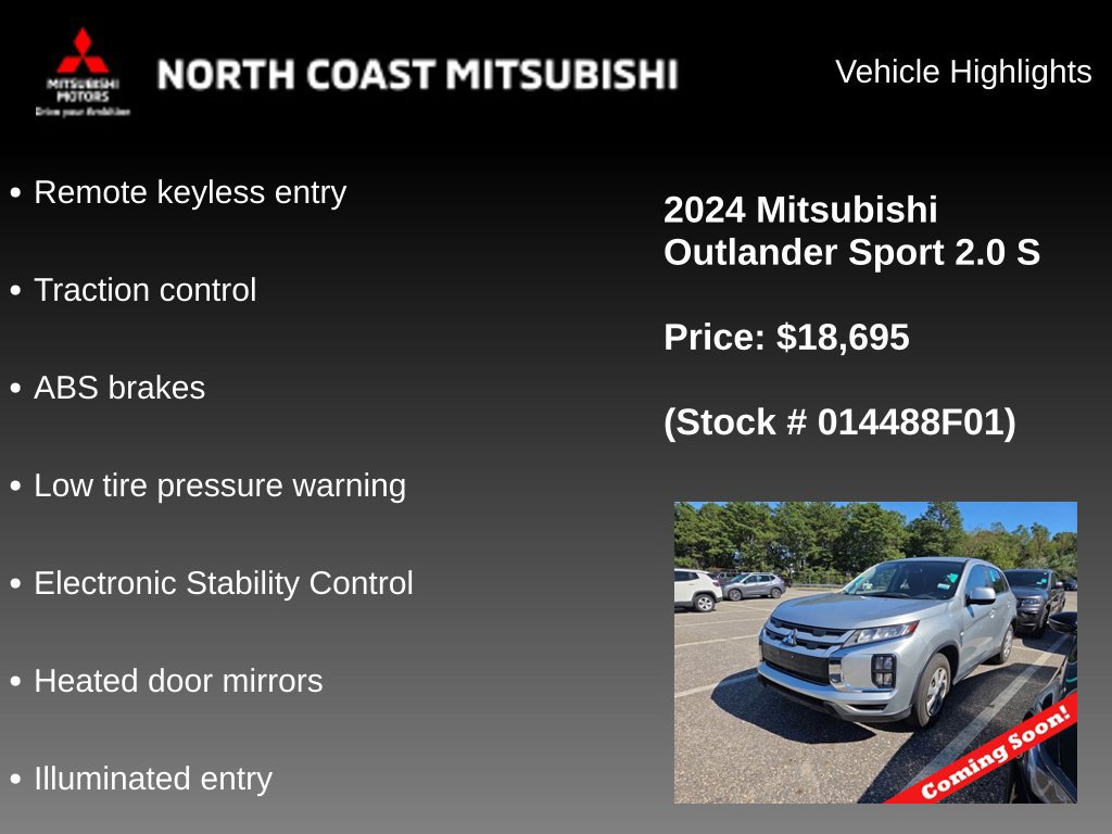 Used 2024 Mitsubishi Outlander Sport AWD image 2