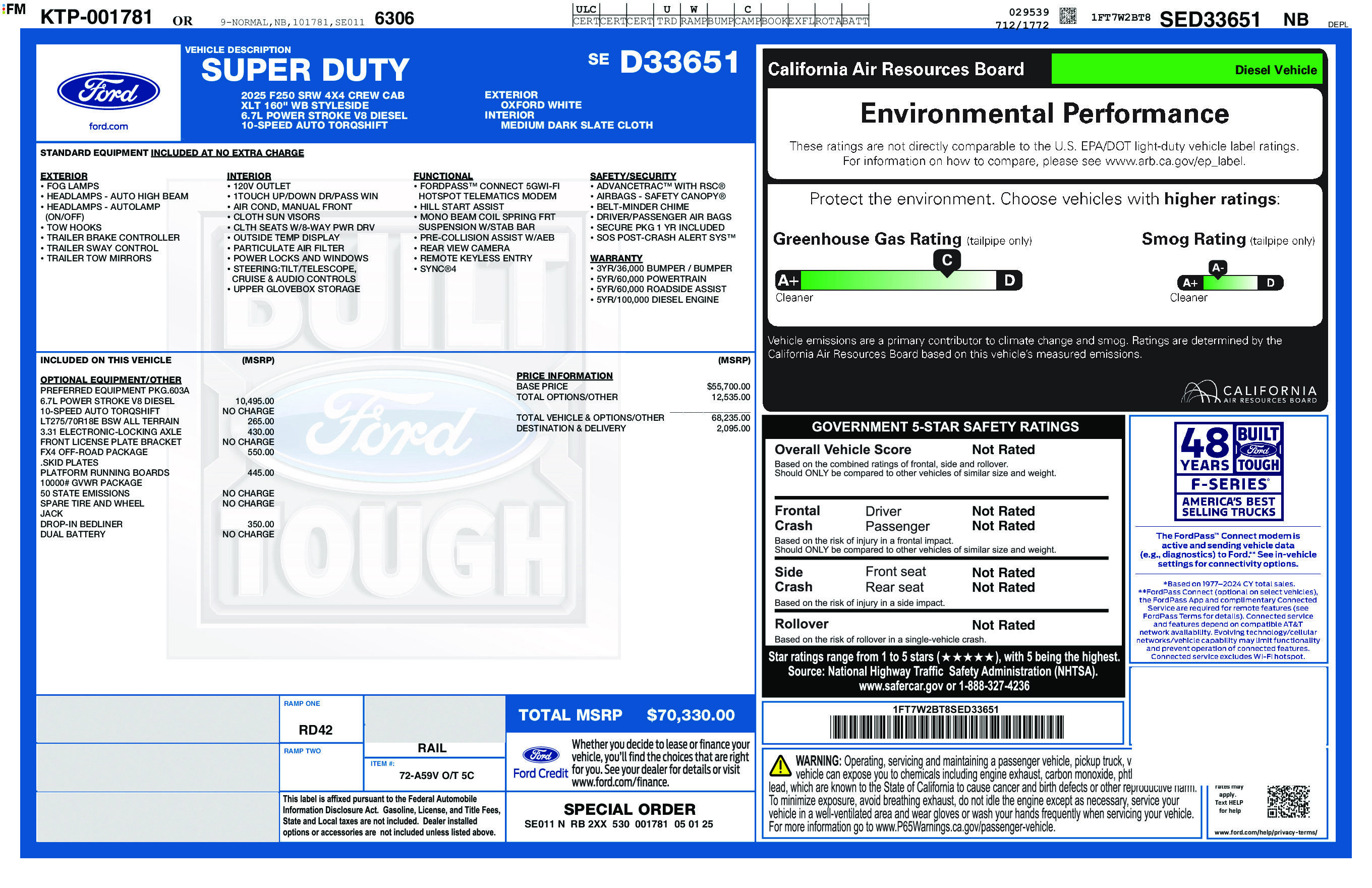 Used 2025 Ford F250 XLT w/ FX4 Off-Road Package AWD/4WD image 8