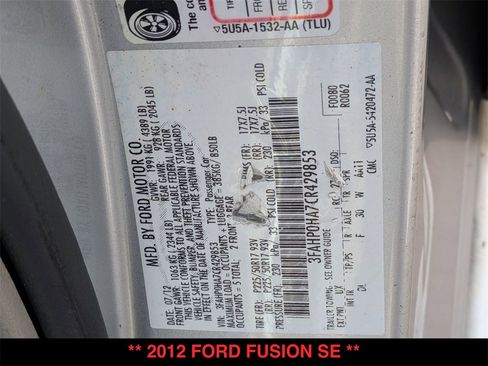 Used 2012 Ford Fusion SE image 30