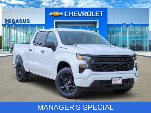 New 2026 Chevrolet Silverado 1500 Custom w/ LPO, Dark Essentials Package RWD image 1
