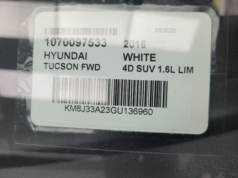 Used 2016 Hyundai Tucson Limited image 33