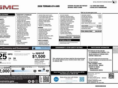 New 2026 GMC Terrain AT4 w/ LPO, Black Badging Package