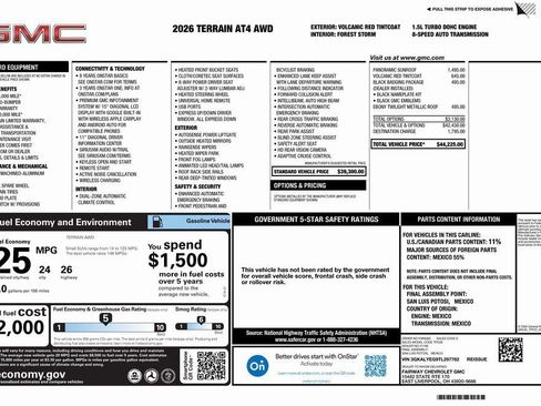 New 2026 GMC Terrain AT4 w/ LPO, Black Badging Package image 4