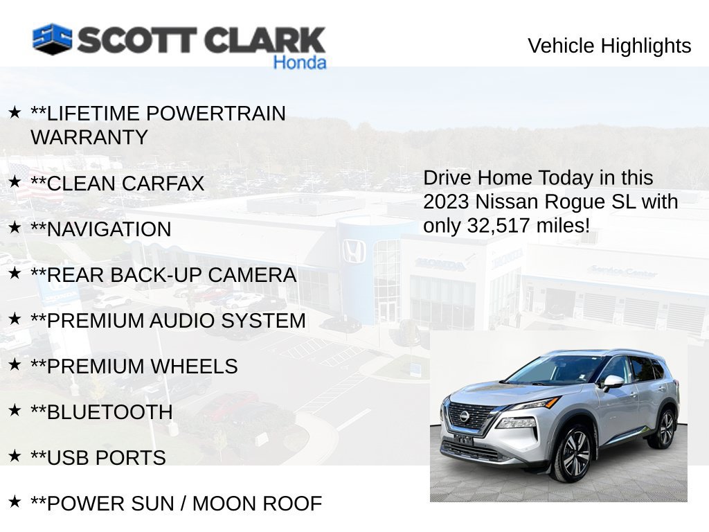Used 2023 Nissan Rogue SL w/ SL Premium Package AWD/4WD image 12