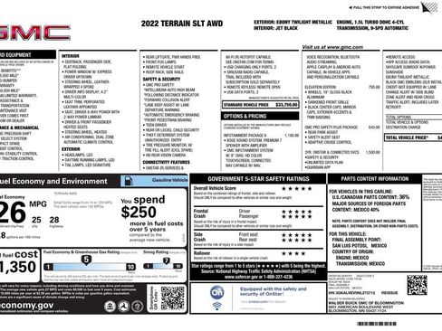 Used 2022 GMC Terrain SLT w/ Infotainment Package II image 4