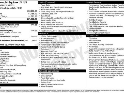 Used 2023 Chevrolet Equinox LS w/ LS Convenience Package AWD/4WD image 9