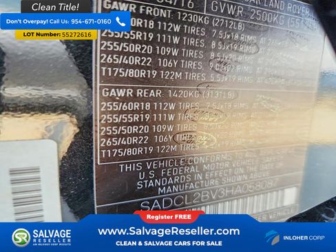 Used 2017 Jaguar F-PACE R-Sport AWD/4WD image 16