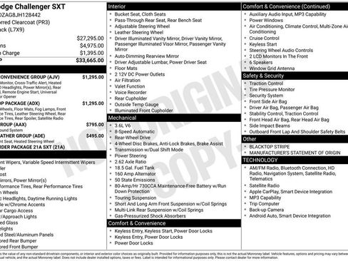 Used 2018 Dodge Challenger SXT w/ Blacktop Package image 2