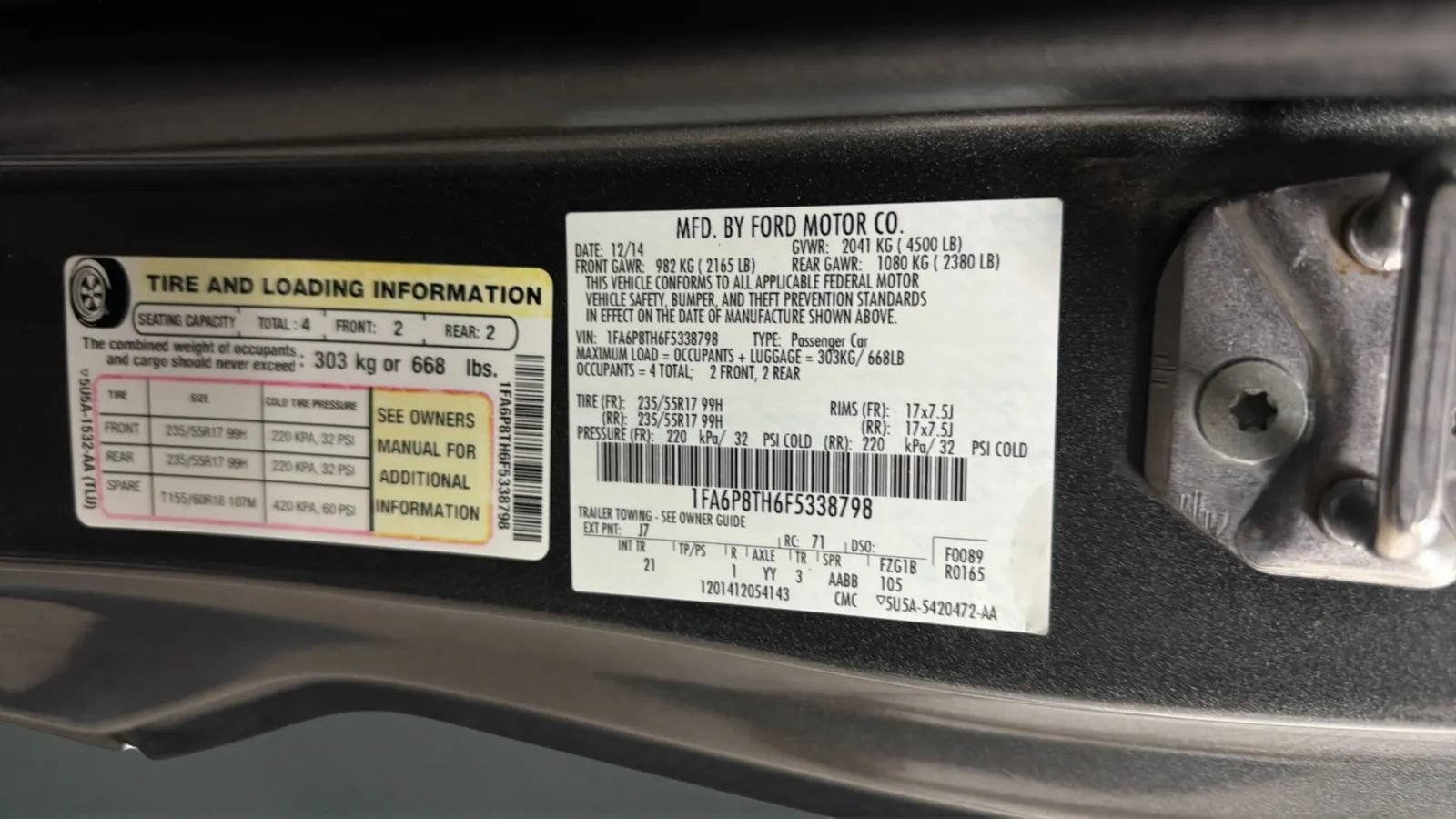 Used 2015 Ford Mustang Coupe w/ Enhanced Security Package RWD image 25