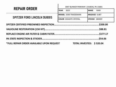 Certified 2025 RAM 2500 Tradesman image 4