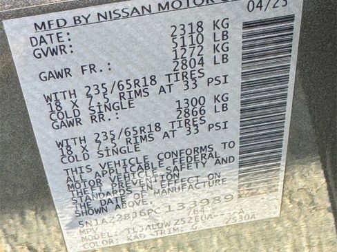 Used 2023 Nissan Murano SV image 25