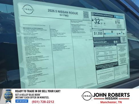New 2026 Nissan Rogue SV w/ Cold Weather Package FWD image 18