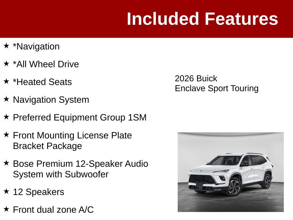 Used 2026 Buick Enclave Sport Touring AWD/4WD image 3