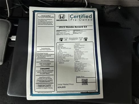 Used 2023 Honda Accord EX image 13