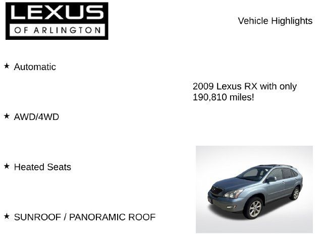Used 2009 Lexus RX 350 AWD image 7