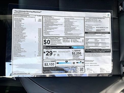 New 2026 BMW X3 xDrive30i w/ Premium Package AWD/4WD image 14