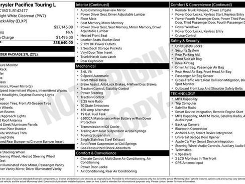 Used 2020 Chrysler Pacifica Touring-L FWD image 17