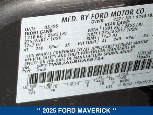 New 2025 Ford Maverick XLT w/ XLT Luxury Package image 23