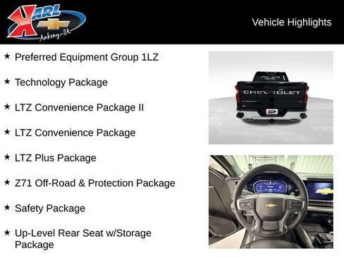 Certified 2023 Chevrolet Silverado 1500 LTZ w/ Technology Package AWD/4WD image 2