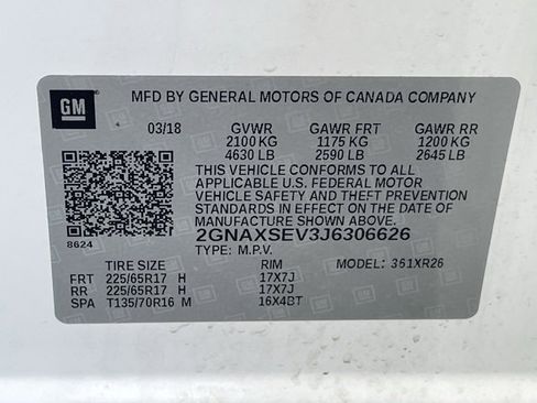 Used 2018 Chevrolet Equinox LT image 21