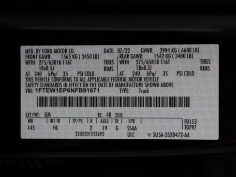 Certified 2022 Ford F150 XLT w/ Equipment Group 302A High image 23