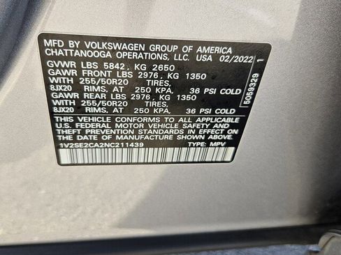 Used 2022 Volkswagen Atlas Cross Sport SEL R-Line w/ Cross Sport MDO Package image 41