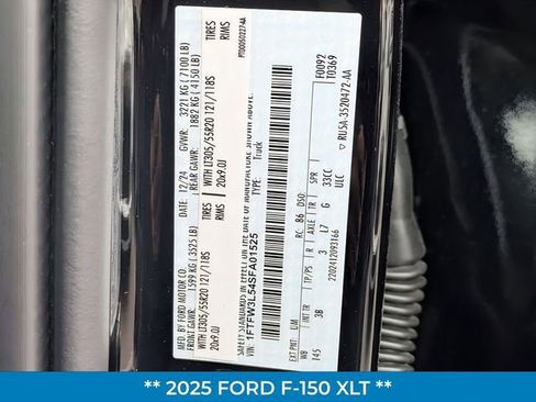 New 2025 Ford F150 XLT w/ Equipment Group 303A High image 42