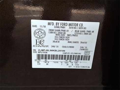 Used 2019 Lincoln Nautilus Reserve w/ Drivers Assistance Package image 28