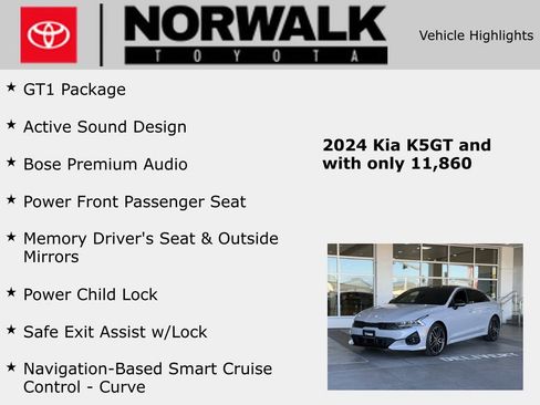 Used 2024 Kia K5 GT w/ GT1 Package image 10