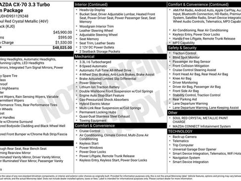 New 2025 MAZDA CX-70 3.3 Turbo w/ Premium Package image 3